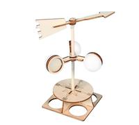 ieron Wind Vane Weather Vane 3D Wooden Science Toy Windmill for DIY Making Education Toy Children