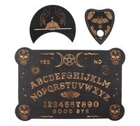 ieron Wooden Black Ouija Board Set Classic Talking Boards with Planchette, Metaphysical Message Spirit Board Wiccan Gifts for Witchcraft Supplies