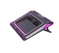 IETS GT300 Double blower Laptop Cooling Pad for 14-17 Inch gaming Laptop, Laptop Cooler Pad with Dust filter, flexible rubber ring, colorful lights,Adjustable Mount Stand,Third gear speed