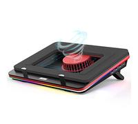 IETS GT500 Powerful Turbo-Fan (5000 RPM) RGB Laptop Cooling Pad with Infinitely Variable Speed,Seal Foam for Rapid Cooling Gaming Laptop,13-17.3inch Laptop Cooler with 3-Port USB Hub
