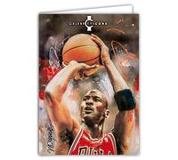IETSCPXL-19775 Maxi Card XL 22 x 31 cm Michael American Star Basketball Player Celebrity Icons Sidney Maurer Official Licensed Interior 44 x 31 cm with Envelope - Birthday to Frame