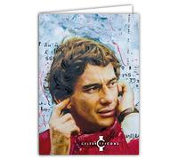 IETSCPXL-19778 MAXI LARGE CARD XL 22 x 31 cm Ayrton Senna Brazilian Car Driver CELEBRITY ICONS Sidney Maurer Official License - Interior 44 x 31 cm with Envelope - Birthday