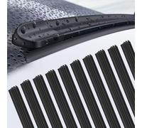 IETWATE 10PCS Front Rear Windscreen Wiper Blades for My Car, 27.56" Boneless Windscreen Wipers Rubber, Universal Car Window Wiper Blade Refills, Adjustable Frameless Windscreen Wipers for My Cars