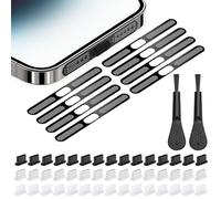 IETWATE 45PCS USB C Dust Plug: Phone Port Cleaning Kit, USB Type C Anti Dust Cap Cover Port Plugs Protector, Silicone USB C Cover Caps with Cleaning Brush, for All Type-C Smartphones and Tablets