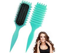 IETWATE Curly Hair Brushes, Curl Defining Brush for Curly, Massage Curls Brush, Styling Define Curls Brushes to Reduce Pulling, for Women and Men Wet Dry and Thick Thin Hair