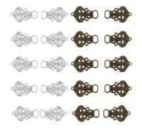 IETWATE Pack of 20 Clips for Clothing, 33 x 21 mm Costume Buttons, Metal Bodice Hooks, Dirndl, Pretty Dirndl Buttons for Dirndl Costume Bodice Coursage Costume Fashion Costume Skirt