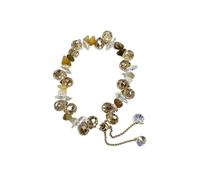 IETWIPNO Aurora Borealis Crystal Bracelet for Women, Sugar Austrian Crystal Delicate and Gorgeous Bracelet, 6.9in, Crystal, crystal