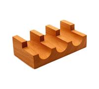 IEUDNS Wood Sushi Temaki Holder Serving Tray Rustic Novelty Rack Taco Display Stand Sushi Hand Roll Holder for Party Restaurant Dining Room, Presentation Platter Roll Boat Food Display, 3 Grid