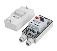 IEUMJNAT AC 660V 3 Pole 19A-25A Adjustable Switch Circuit Breaker w Waterptoof Box