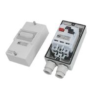 IEUMJNAT DZ162-16 AC 660V 2.5A 3 Pole White Waterproof Case Circuit Breaker