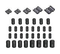 IEUYO Clip-on Ferrite Ring Cores EMI RFI Signal Noise Filter Noise Suppressor for HDMI USB Power Cable Diameter 3/5/7/9/13mm,5Size,30Pcs Black