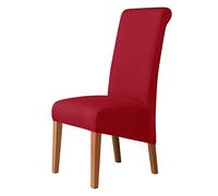 iEventStar High Back Chair Cover Oversized Extra Large Size Chair Covers Slipcovers Washable Soft Protector (2, Red)