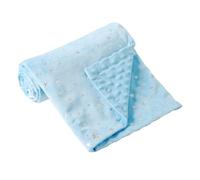 iEvolve Baby Blanket Ultra Soft Double Layer with Dotted Backing Receiving Blankets Toddler Baby Nursery Bed Blankets Shower Gifts(Bluestar,80 * 120cm)