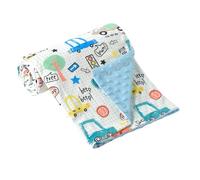 iEvolve Baby Blanket Ultra Soft Double Layer with Dotted Backing Receiving Blankets Toddler Baby Nursery Bed Blankets Shower Gifts(CA,80 * 120cm)