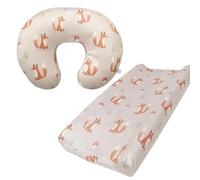 iEvolve Nursing Pillow Cover Breast feeding Pillow Support Positioner lounger cover for Baby Boy Girl, Cover Only(Fox)