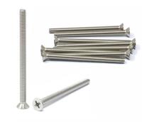 iexcell 10 Pcs 1/4-20 x 3-1/2" Stainless Steel 304 Phillips Drive Flat Head Countersunk Screws Bolts Kit