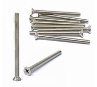 iexcell 10 Pcs 1/4-20 x 3 Stainless Steel 304 Phillips Drive Flat Head Countersunk Screws Bolts Kit