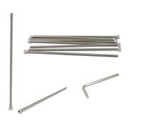 iexcell 10 Pcs M5 x 180mm Thread Pitch 0.8 mm Stainless Steel 304 Hex Socket Head Cap Screws Bolts Kit