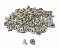 iexcell 100 Pcs #10-24 x 5/16" Stainless Steel 304 Phillips Drive Flat Head Countersunk Screws Bolts Kit