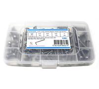 iExcell 100 Pcs #10-24UNC x 3/8" 1/2" 5/8" 3/4" 1" Stainless Steel 304 Hex Socket Button Head Cap Screws Bolts Assortment Kit