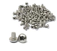 iexcell 100 Pcs #12-24 x 5/16" Stainless Steel 304 Phillips Drive Pan Head Screws Bolts, Bright Finish