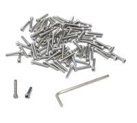 iexcell 100 Pcs #2-56 x 1/2" Stainless Steel 304 Hex Socket Head Cap Screws Bolts Kit