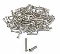 iexcell 100 Pcs #6-32 x 1 Stainless Steel 304 Phillips Drive Flat Head Countersunk Screws Bolts Kit