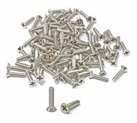 iexcell 100 Pcs #6-32 x 3/4" Stainless Steel 304 Phillips Drive Flat Head Countersunk Screws Bolts Kit