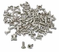 iexcell 100 Pcs #6-32 x 3/8" Stainless Steel 304 Phillips Drive Flat Head Countersunk Screws Bolts Kit
