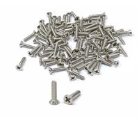 iexcell 100 Pcs #6-32 x 5/8" Stainless Steel 304 Phillips Drive Flat Head Countersunk Screws Bolts Kit