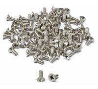 iexcell 100 Pcs #8-32 x 3/8" Stainless Steel 304 Phillips Drive Flat Head Countersunk Screws Bolts Kit