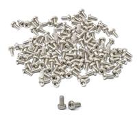 iexcell 100 Pcs M3 x 6mm Thread Pitch 0.5 mm Stainless Steel 304 Phillips Drive Pan Head Screws Bolts Kit