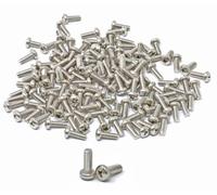iexcell 100 Pcs M3 x 8mm Thread Pitch 0.5 mm Stainless Steel 304 Phillips Drive Pan Head Screws Bolts Kit