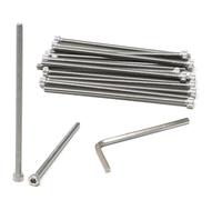 iexcell 15 Pcs M5 x 115mm Thread Pitch 0.8 mm Stainless Steel 304 Hex Socket Head Cap Screws Bolts Kit