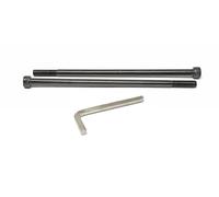 iexcell 2 Pcs M10 x 230mm Partially Threaded Thread Pitch 1.5 mm Alloy Steel 12.9 Grade Hex Socket Head Cap Screws Bolts Kit, Black Oxide Finish