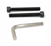 iexcell 2 Pcs M12 x 100mm Thread Pitch 1.75 mm Alloy Steel 12.9 Grade Hex Socket Head Cap Screws Bolts Kit, Black Oxide Finish