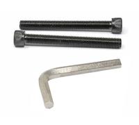 iexcell 2 Pcs M12 x 110mm Thread Pitch 1.75 mm Alloy Steel 12.9 Grade Hex Socket Head Cap Screws Bolts Kit, Black Oxide Finish