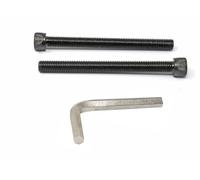 iexcell 2 Pcs M12 x 130mm Thread Pitch 1.75 mm Alloy Steel 12.9 Grade Hex Socket Head Cap Screws Bolts Kit, Black Oxide Finish