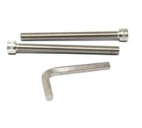 iexcell 2 Pcs M12 x 140mm Thread Pitch 1.75 mm Stainless Steel 304 Hex Socket Head Cap Screws Bolts Kit