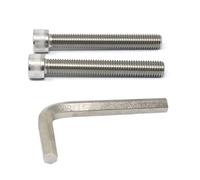 iexcell 2 Pcs M14 x 100mm Thread Pitch 2 mm Stainless Steel 304 Hex Socket Head Cap Screws Bolts Kit