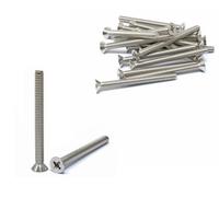 iexcell 20 Pcs 1/4-20 x 2-3/4" Stainless Steel 304 Phillips Drive Flat Head Countersunk Screws Bolts Kit