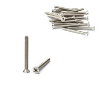 iexcell 20 Pcs 1/4-20 x 2-3/8" Stainless Steel 304 Phillips Drive Flat Head Countersunk Screws Bolts Kit