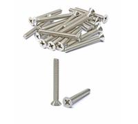 iexcell 20 Pcs 1/4-20 x 2 Stainless Steel 304 Phillips Drive Flat Head Countersunk Screws Bolts Kit