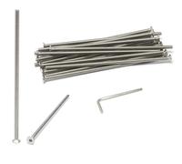 iexcell 20 Pcs M4 x 120mm Thread Pitch 0.7 mm Stainless Steel 304 Hex Socket Flat Head Cap Screws Bolts Kit