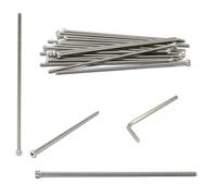 iexcell 20 Pcs M4 x 140mm Thread Pitch 0.7 mm Stainless Steel 304 Hex Socket Head Cap Screws Bolts Kit