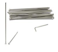 iexcell 20 Pcs M4 x 150mm Thread Pitch 0.7 mm Stainless Steel 304 Hex Socket Flat Head Cap Screws Bolts Kit