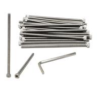 iexcell 20 Pcs M5 x 110mm Thread Pitch 0.8 mm Stainless Steel 304 Hex Socket Head Cap Screws Bolts Kit