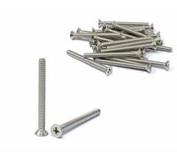 iexcell 25 Pcs #10-24 x 2 Stainless Steel 304 Phillips Drive Flat Head Countersunk Screws Bolts Kit
