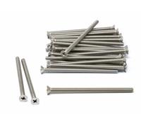 iexcell 25 Pcs #10-24 x 3-1/4" Stainless Steel 304 Phillips Drive Flat Head Countersunk Screws Bolts Kit