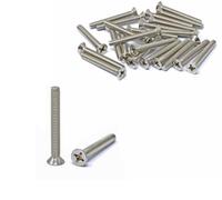 iexcell 25 Pcs #12-24 x 1-3/4" Stainless Steel 304 Phillips Drive Flat Head Countersunk Screws Bolts Kit
